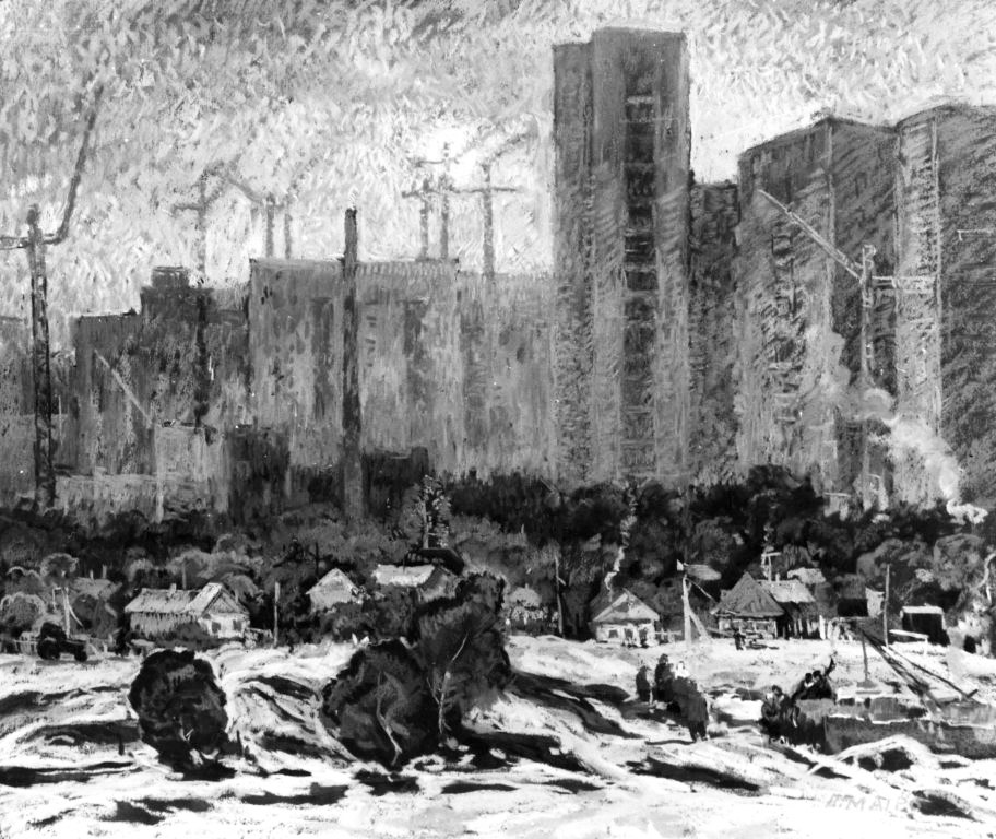 «Новий житловий масив». 1980. Полотно, олія